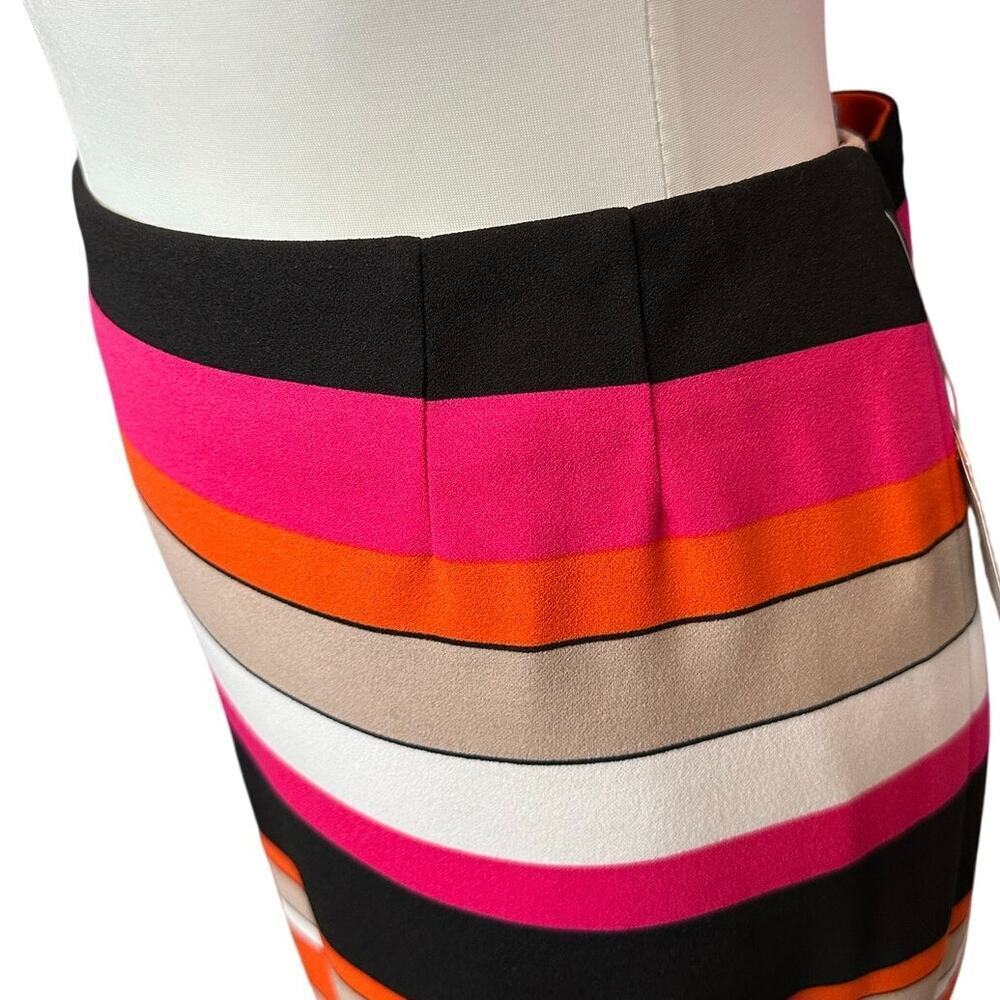 Nine West/Kasper 3 Piece Suit Set Blazer Top Skirt Coral Taupe Black White NEW - Picture 7 of 16